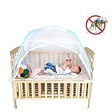 Baby Kids Infant Nursery Bed Crib Canopy Mosquito Net Netting Play Tent House by COFFLED