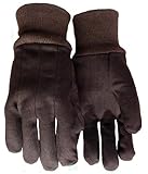 Carolina Gloves 06002 Heavy Weight 10-1/2-Ounce Brown Jersey Glove, Large by Carolina