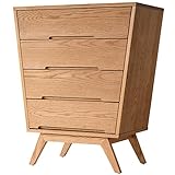 ライフスタイリングショップ チェスト 4段 幅80×奥行45cm  無垢 木製 オーク  AN-174LB AN-174LB