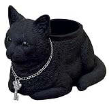 ディアキャッツ プランター 香箱座り G-5163 黒猫・BK