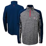 新しいEngland Patriots Youth NFL「Paramount " 1 / 4 Zipプルオーバースウェットシャツ S ブルー