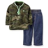 Carter's （カーターズ）フリース&デニムパンツ 2点セット：2-Piece Fleece Pullover & Denim Pant Set 18M ( 78-83cm) 正規タグ保証