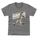500レベルGiannis Antetokounmpo Milwaukeeバスケットボール子供用シャツ – Giannis Antetokounmpo Slam Kids Small (6-7Y) グ
