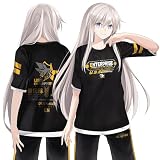 [MZYSTJ] アズールレーン エンタープライズ 印象パーカー Tシャツ 長ズボン コスプレ衣装 男女兼用 春夏服 (Tシャツ,S)