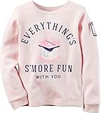 Carter 's Girl " Everything 's S 'more Fun with You " Graphic Thermal Tee ;ピンク( 12 m )