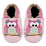 Kimi + Kai Kids Soft Sole Leather Crib Bootie Shoes - 0-6 Months