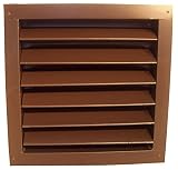 Norwesco 553520 Brown Recessed Attic Vent, 12-Inch by 12-Inch [並行輸入品]