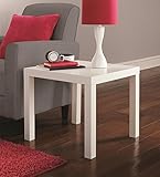 High Quality Parsons End Table, White