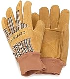 Carhartt Men's Insulated Suede Work Glove with Knit Cuff, Brown, X-Large [並行輸入品]