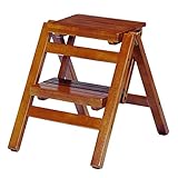 弘益 折り畳みステップチェア2段 ブラウン FST-46