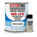 System Three 1802K16 Clear Satin WR-LPU Urethane Paint Coating, 1 quart Can [並行輸入品]