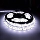 bogao16.4ft LED柔軟なライトストリップ、300単位SMD 5630 LED、12 V DC防水、ライトストリップ、LEDリボン、DIYクリスマスホリデーホームキッチン車バーインドアパーテ
