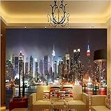 Sproud マンハッタンの 3D Papel De Paede ニューヨーク市大壁画壁紙夜背景風景 Tv ソファベッド紙 Parede 200 Cmx 140 Cm