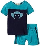 【APPAMAN】Hockey Jersey/Track Short Set【アパマン】ホッケージャージ/トラックショーツセット★Island Blue6/12m(75cm)