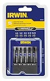 IRWIN Tools 1899930 Impact Performance Series Screwdriver Power Bits, Assorted Slotted, 2-Inch Lengt