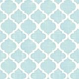Chesapeake MEA79013 Tabitha Aqua Watercolor Quatrefoil Wallpaper [並行輸入品]