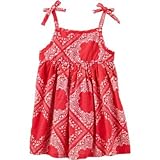 OSHKOSH(オシュコシュ) 2ピースバンダナプリントドレス レッド ワンピース 9ヶ月【並行輸入】