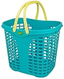 サンコープラスチック ランドリーバスケット深型 ランドリーターコイズブルー