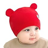 (よキーよ)Yokeeyo ニット帽 毛糸 おクマさん 熊耳 新生児帽子 ベビー用帽 赤ちゃん キッズ 帽子 男の子 女の子 男女児 秋冬 防寒 防風 スタイリッシュ