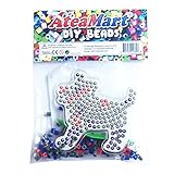 AteaMart DIYビーズ 5mm (キット内容:1個ペグボード+1個ピンセット+100ピースのカラフルBeadz+アイロンペーパー)（dog）並行輸入品