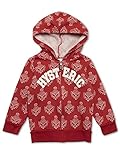 (マイファーストヒステリック) MY FIRST HYSTERIC MINI FACEジャガード総柄パーカー 90cm レッドxホワイト