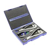 Hanchen 3T-B01A 眼鏡工具セット ツールキット 3ペンチ プライヤー メガネ加工修理工具 光学レンズハンド 多機能 眼鏡屋用