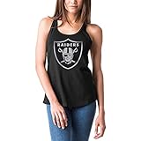 Oakland Raidersレディースベビージャージーレーサーバックタンクトップ XS ブラック