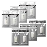 エイトザタラソ モイスト＆スムース 各10ml 1DAYトライアル 6個セット(各2種類×3個) シャンプー＆トリートメント ヘアケア 日本製 お試し 旅行用