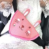 DEBON シートベルトカバー かわいい シートベルト パットシートベルト装着 取り付け簡単 キッズ 子供 ぬいぐるみおもちゃ (ウサギ)