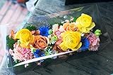 アレンジメント フラワー ギフト シースルー BOX フラワー (イエロー 系 )