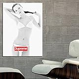 ポスター壁画Kate Moss Supreme 40 x 54インチ( 100 x 135 cm on粘着ビニール