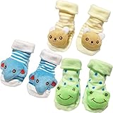 baby-mine（ベイビーマイン） 赤ちゃん靴下3足セット 靴下 マスコットソックス 靴下 動物 出産祝い 新生児 (男の子用)