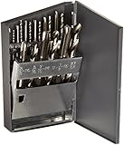 Chicago Latrobe GT18 High-Speed Steel Jobber Length Drill Bit and Spiral Point Tap Set with Metal Ca