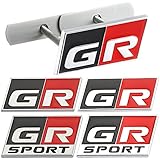 カーステッカーGRスポーツデカールフロントフードグリルエンブレムバッジフィット トヨタHV YARiS RZ RC RSプリウスレクサスハリアーGRMNロゴステッカー
