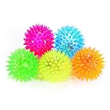 elegantstunning ボール LEDフラッシュライト付きの弾力性のあるスパイクボール/ゲームを固定するストラップ付き