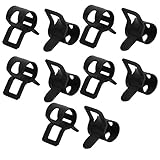 uxcell ホースクランプ スプリングクランプ エアチューブクリップ　燃料ホースパイプ用　6mm　ばね式　低圧　10個入り