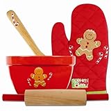STEPHEN JOSEPH Chistmas Quilted Cook Set - Gingerbread by Stephen Joseph [並行輸入品]