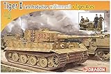 ドラゴン 1/72 第二次世界大戦 ドイツ軍 ティーガー1後期型 withツィメリットコーティング タイガーエースフィギュア付属 プラモデル DR7440