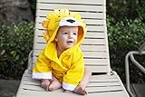 DAN Baby Cotton Cartoon Animal Hooded Towel Bath Robe 1-12 Months (Yellow Lion) by DAN