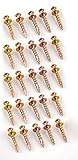 Hangman Double-Headed Bear Claw Screws for Saw Tooth's- Gold (BCK-25) [並行輸入品]