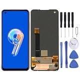携帯電話タッチLCDディスプレイ for ASUS Zenfone 9 AI2202-1A006EU AI2202のスーパーAMOLED LCDスクリーンデジタイザーフルアセンブリ（黒） スペアパーツ