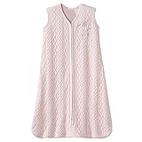 Halo Sleepsack Cable Knit Sweater Wearable Blanket, Pink Bird, Small [並行輸入品]