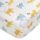 Kidsline Who's At The Zoo Fitted Sheet, Icon Print by KidsLine