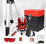 ２０１４年モデル！ EK451DP≪EK-459後継機≫　FUKUDA ５ライン レーザー 墨出し器　垂直4/水平３６０°ハイエンドモデル 【安心の日本語説明書付き！絶対にお得】 　三脚　垂直4 / 