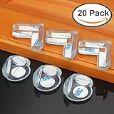 SEALEN コーナープロテクターを校正する接着剤で20パック、家具のコーナーのエッジの安全バンパーガード、怪我から守る安全な子供を守ります