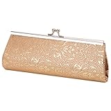 best-topshop花柄ハンドバッグレディースガールズ、メタルチェーンコイン電話バッグfor Weddingショッピング日イブニングカクテルパーティー学校アウトドア 20x8x4cm/7.87x3