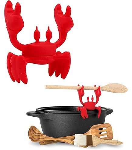Amazon.co.jp: スプーンホルダー ポットキーパー 2in1 カニ 食器