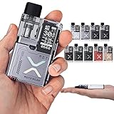 MOTI PLAY POD 電子タバコ 本体 ベイプ VAPE POD スターターキット タール ニコチン0 ポッド 水蒸気 シーシャ 持ち運び リキッド 爆煙 禁煙 電子煙草 コンパクト スリム モティ プレイ ミラーシルバー