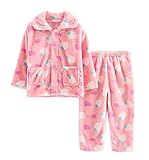 フランネルキッズパジャマソフトSleepsuitストロベリーコーラルベルベット寝間着Nightcloth