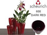 シューリッヒ　鉢カバー　608 ＤＡＲＫ　ＲＥＤ 4号鉢用　深紅